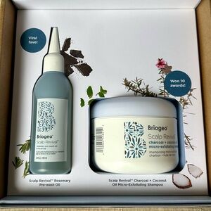 BRIGEO Rosemary Pre-Wash Oil + Micro-Exfoliating Shampoo